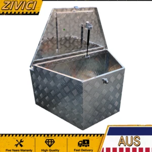 870x500x450mm Aluminium Drawbar ToolBox B-Lock Security Recessed Lid Heavy-Duty - Picture 1 of 6