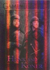 Game Of Thrones Season 7 Foil Parallel Base Card #73 Henk and Koner
