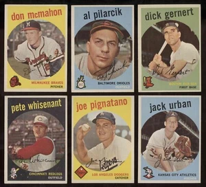 1959 Topps Ex-ExMt, 300 Diff Commons/local stars, U-Pick 10 - Picture 1 of 4