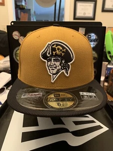 Pittsburgh Pirates New Era 59FIFTY “Cooperstown Collection Logo” Fitted Sz 6-7/8 - Picture 1 of 7