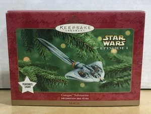 Hallmark Keepsake Ornament Star Wars Episode 1 "Gungan Submarine" Lighted - Picture 1 of 6