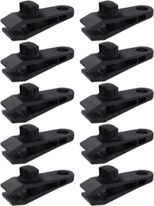 10-Pack Heavy Duty Tarp Clips, Shark Fasteners for Car Covers, Camping, Awnings, - Picture 1 of 7