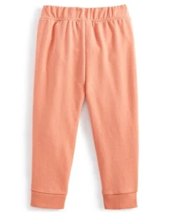 First Impressions 6-9 Months Baby Leggings Solid Jogger Pants Coral - Picture 1 of 2