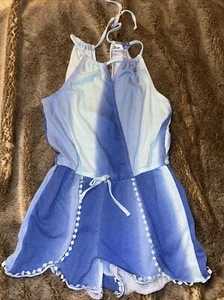 Epic Threads Girls Romper Size Medium Light Blue And White - Picture 1 of 5