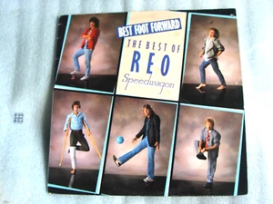 D4-REO SPEEDWAGON-BEST FOOT FORWARD (The Best of REO Speedwagon)-UK LP-1985-NM- - Picture 1 of 3
