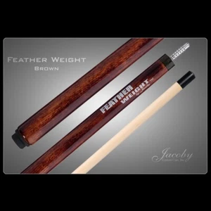 NEW IMPROVED VERSION, Jacoby Feather Weight Break Cue, FREE HARD CASE (Brown) - Picture 1 of 1