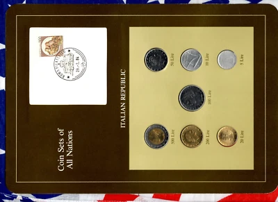 Coin Sets of All Nations Italy 1982-1984 UNC 100,500 Lire 1983 29.2.84 - Image 1 of 2