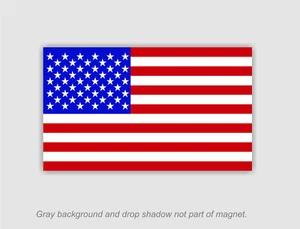 American Flag Refrigerator Magnet 4.5" tall x 8" long - Picture 1 of 1