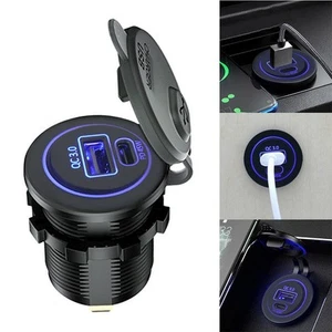 12-24V Motorcycles USB Charger Saloon Cars 5 Modes Interface Two-in-Model - Picture 1 of 11