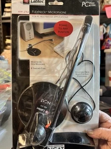 Vintage Labtec NCAT AM-252 FlexNeck PC Microphone - Picture 1 of 7