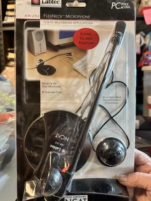 Vintage Labtec NCAT AM-252 FlexNeck PC Microphone - Image 1 of 4