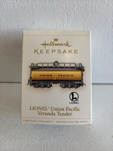 Lionel Union Pacific Veranda Tender Train Hallmark Keepsake Christmas Ornament - Picture 1 of 4
