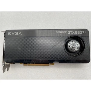 EVGA NVIDIA GeForce GTX 660Ti 2GB PCI Express GDDR5 Graphics Card DP HDMI x2 DVI - Picture 1 of 8