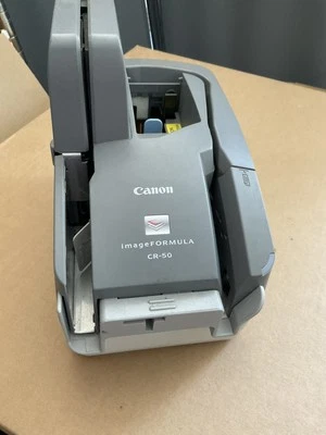 CANON IMAGEFORMULA CR-50 M111101 CHECK SCANNER DRG3-13 /NO AC - Image 1 of 4