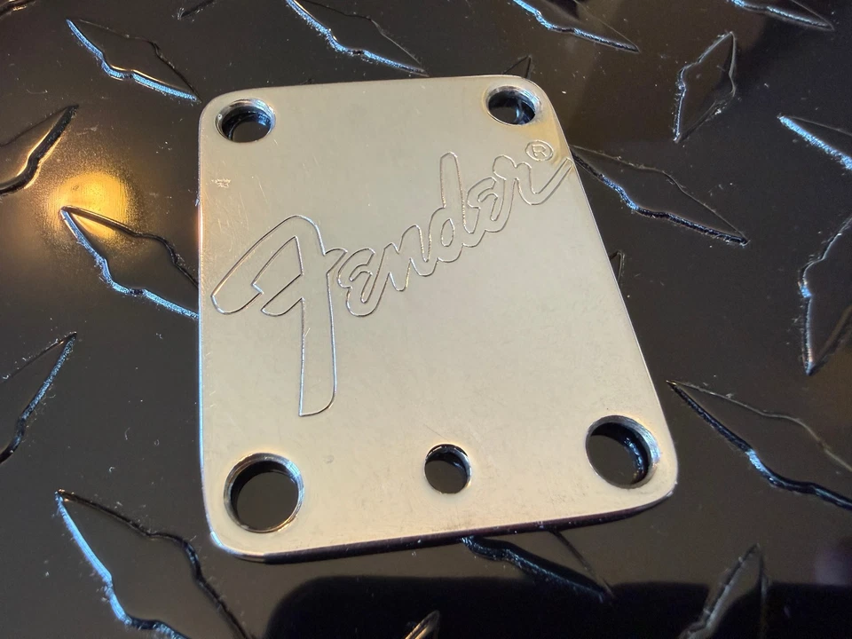 1987 Fender American Standard Strat Tele neckplate Plus - Image 1 of 3