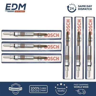 6X JUEGO COMPLETO BUJÍAS INCANDESCENTES BMW SERIE 5 525 D 530 D E39 2.5 (2000 DIÉSEL Foto 1 de 3