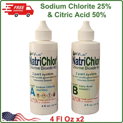 The Original NatriChlor CD Set w Accu-Drop Bottles, Each Bottle Contains 4 Fl Oz