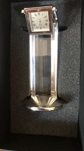 Crystal Clock Roman Numerals beautiful clock. New in box - Picture 1 of 6