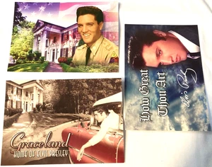 Elvis Presley 3 Postkarten Lot NEU unbesendet lizenziert aus Memphis - Bild 1 von 2
