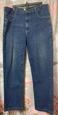 DUKE Men's Sz 36x30 Authentic Fit Blue Jeans Workwear Casual - Image 1 of 4