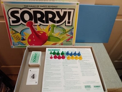 [See Pics] Complete Vintage 1998 SORRY! Parker Brothers Slide Pursuit Board Game - Image 1 of 4