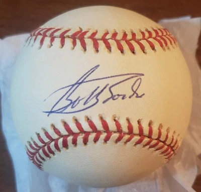 鲍比·邦兹签名罗林斯官方全国联赛球亲笔签名巨人队 — 第 1/4 张图片