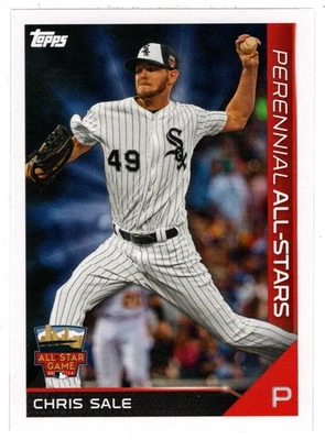 Chris Sale - Miles Mikolas - 2019 Topps Stickers Baseball # 48 Mint - Image 1 of 2