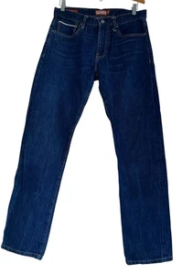 Pantalones de mezclilla Lucky Brand Legend para hombre ribete 30x32 223 rectos lavado oscuro línea roja - Imagen 1 de 11