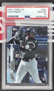 2020 Topps On Demand 3d 392 Luis Robert Rookie PSA 10 GEM MT - Picture 1 of 2