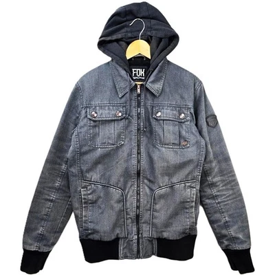 CHAQUETA CON CAPUCHA DE CARRERAS FOX DE COLECCIÓN PARA HOMBRE BORDADA Y2K MOTOCROSS GRIS TALLA XL Foto 1 de 4