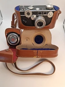 Untested Vintage Argus C3 35mm Film Camera The Brick 3.5 50mm  Leather Case  - Picture 1 of 9