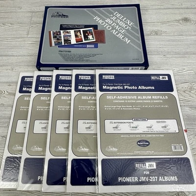 先锋豪华超大 20 页相册带 5 页 10 页补充包 全新带盒 /cb — 第 1/4 张图片