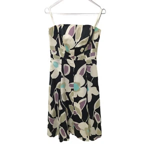 LAURA ASHLEY Womens Original Cotton Summer Dress mixed colours Size Small 8 - Picture 1 of 11