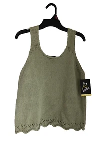 Art Class Girls Green Cropped Tank Top Size XX Large 16/18 (A2) - Picture 1 of 2