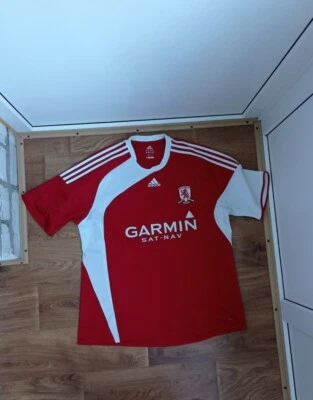 MEN ADIDAS MIDDLESBROUGH 2009/2010 BORO HOME SOCCER FOOTBALL SHIRT JERSEY Sz XXL - Image 1 of 4