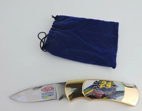 Jeff Gordon Collectors Knife Champions Ride with velvet bag Cover