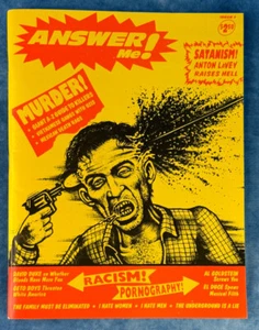 ANSWER ME! #2 punk fanzine Jim Goad, Anton LaVey, David Duke, High Grade, RARE - Picture 1 of 6