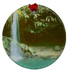 Waterfall in Dominican Republic Christmas Ornament Souvenir Travel Porcelain
