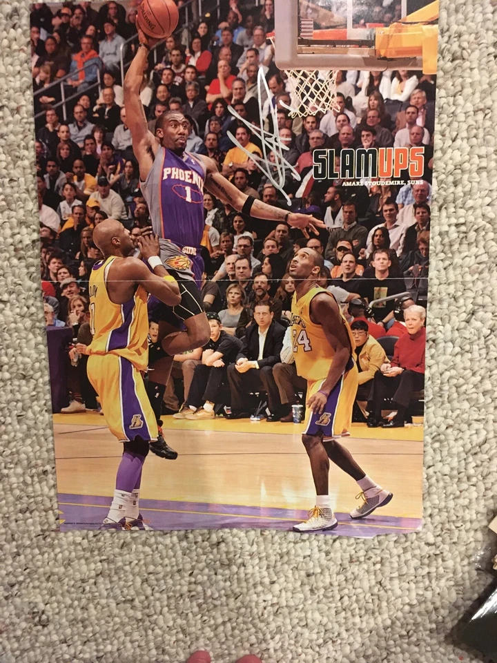 Amare Stoudemire 签名 2 Page Magazine spread Suns 自动 — 第 1/1 张图片