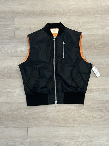 Giubbotto Bomber Militare Fear Of God 2015 Nylon Nero Doppia Cerniera Uomo Taglia S