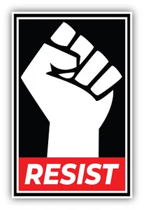 Calcomanía adhesiva de vinilo Resist - Imagen 1 de 1