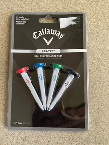 New Callaway Par-Tee Plastic Golf Tees, White, 4 Pack - Picture 1 of 4