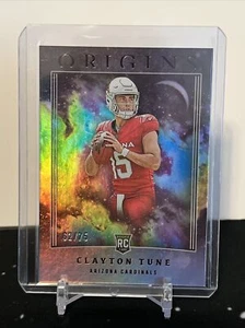2023 PANINI ORIGINS #139 CLAYTON TUNE ROOKIE ARIZONA CARDINALS RC /75 - Picture 1 of 2