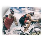 1x Vinyl Sticker Triathlon Training Running Swimming Cycling #53497