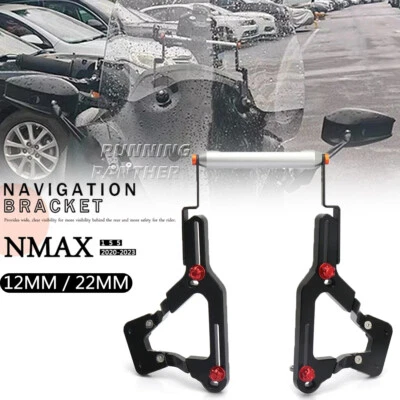 Soporte de navegación para teléfono GPS para Yamaha NMAX 155 soporte de espejo montaje N-Max 155 Foto 1 de 4