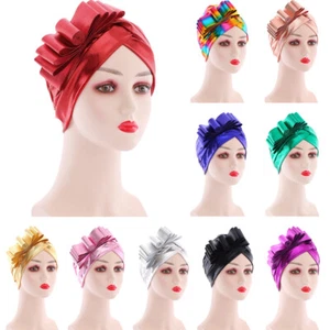 Flor Mujeres Musulmanas Hiyab Turbante Gorra Quimio Envoltura para la Cabeza Cáncer Pérdida de Cabello Sombrero Cubierta - Imagen 1 de 24