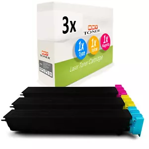 3x Cartouche Remplace Konica Minolta TN-613C TN-613M TN-613Y TN613C TN613M TN61 - Photo 1/3