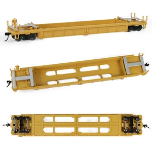3Stk. Bockwagen Konkaver Flacher Wagen Spur H0 1:87 Mit Container Modellbau - Bild 1 von 8