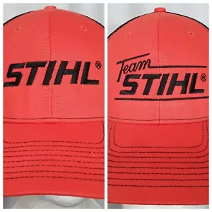 Stihl Chainsaw Orange / Black Mesh Cap Truckers Hat - Picture 1 of 11