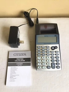 New Open Box Citizen CX-77iv Silver Gray 12 Digit Electronic Printing Calculator - Picture 1 of 3
